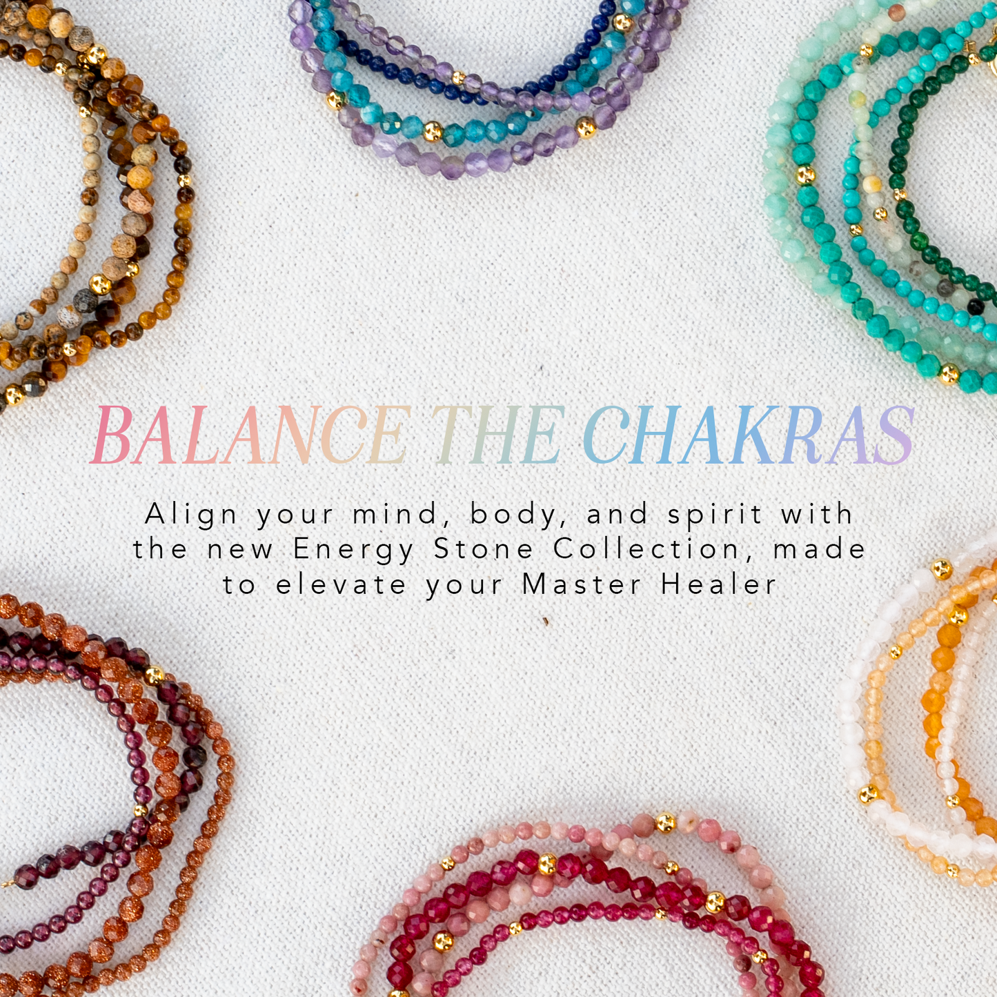 Master Healer 2mm Metal Accent Healing Bracelet — Soul Flow Apparel