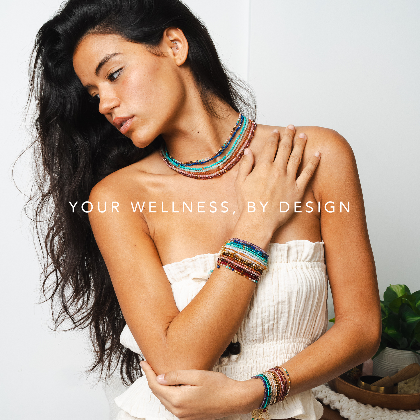 Master Healer 2mm Layered Healing Bracelet, view 2 — Soul Flow Apparel