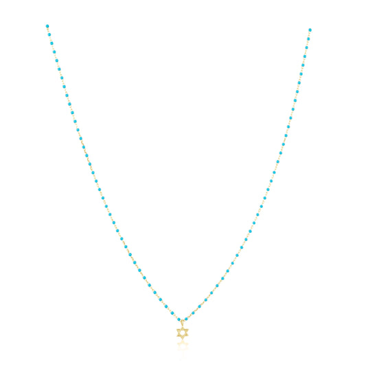 Elsa Mini Star of David Turquoise — Soul Flow Apparel