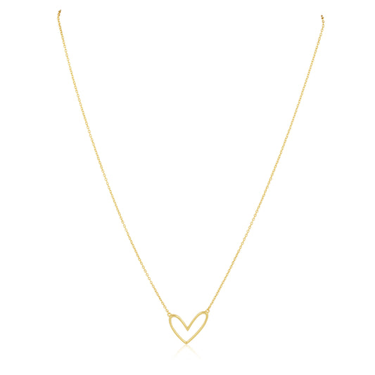 Abigail Open Heart Necklace — Soul Flow Apparel