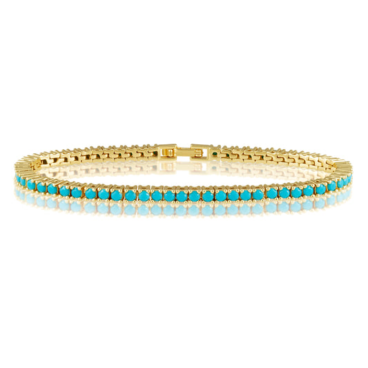 Karla Tennis Bracelet - Turquoise — Soul Flow Apparel