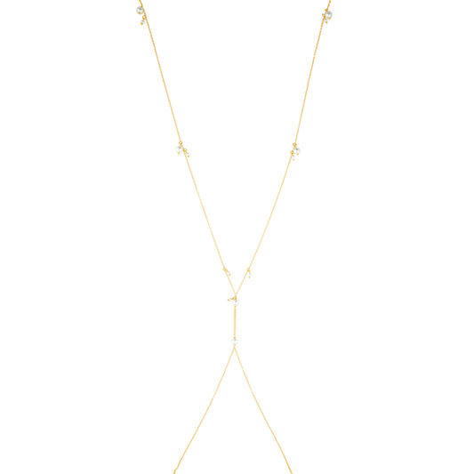 Sage Pearl Body Chain — Soul Flow Apparel