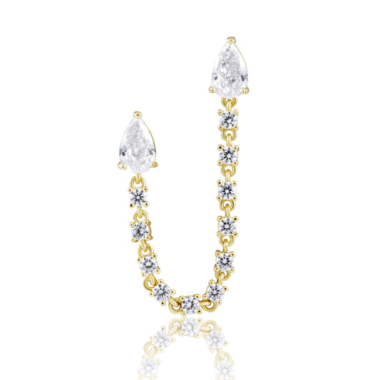 Delilah Double Stud Earring — Soul Flow Apparel
