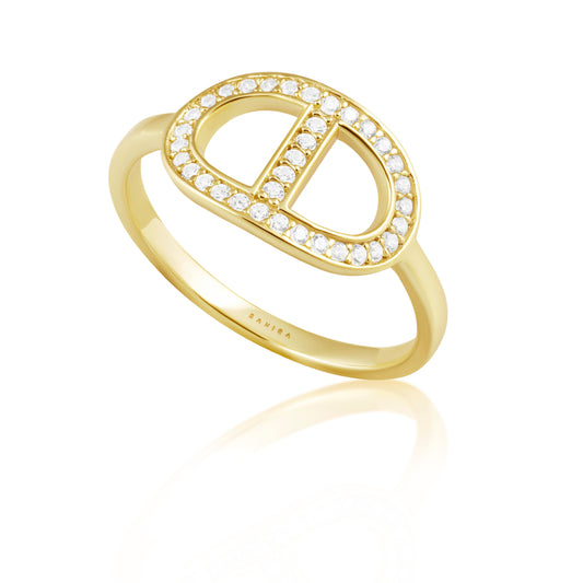Rosie Cz Signet Ring — Soul Flow Apparel