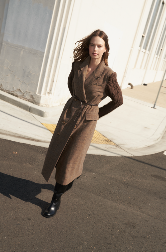 Fieldline Heritage Woven Midi Coat — Soul Flow Apparel