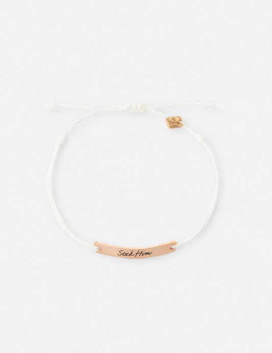 Seek Him Bracelet – Christian String Bracelet