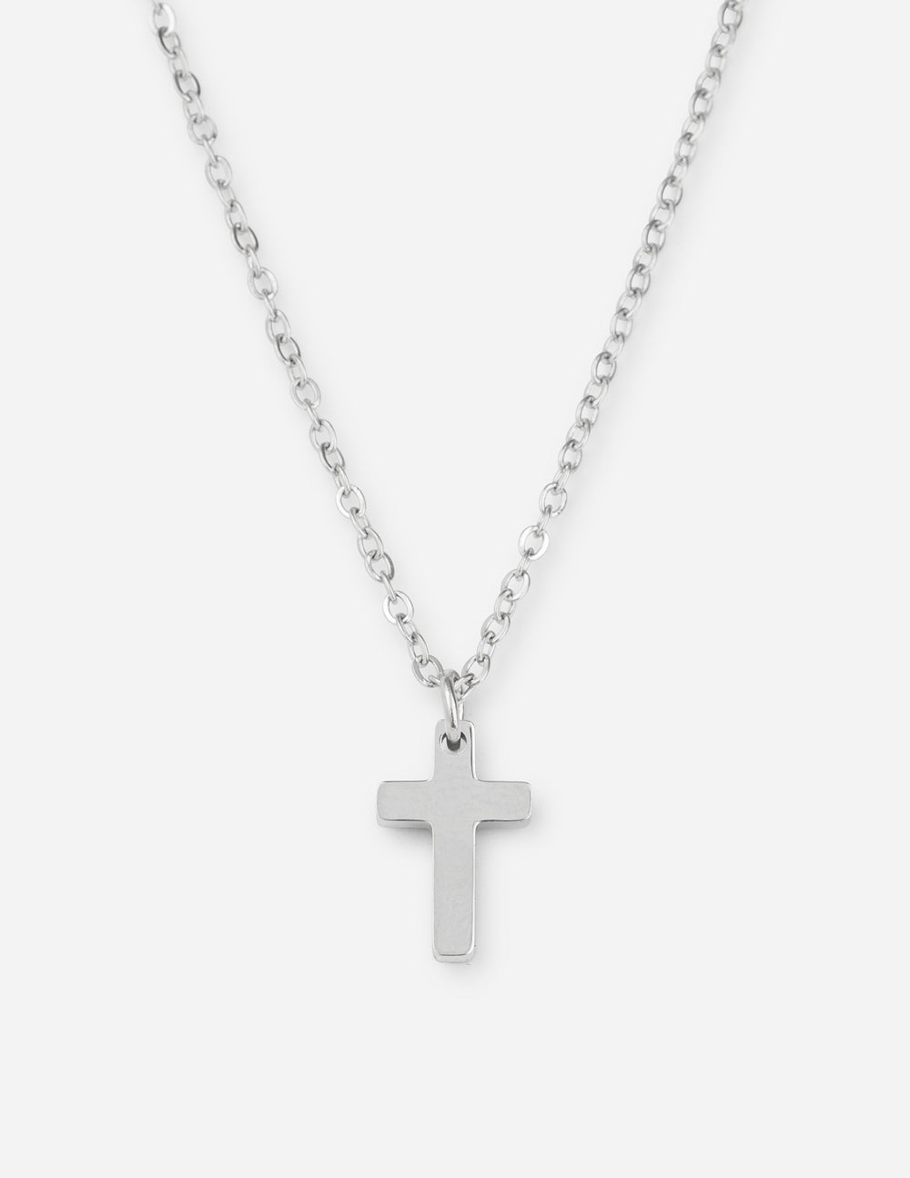 Silver Cross Necklace – Christian Necklace