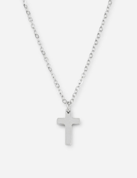Silver Cross Necklace – Christian Necklace