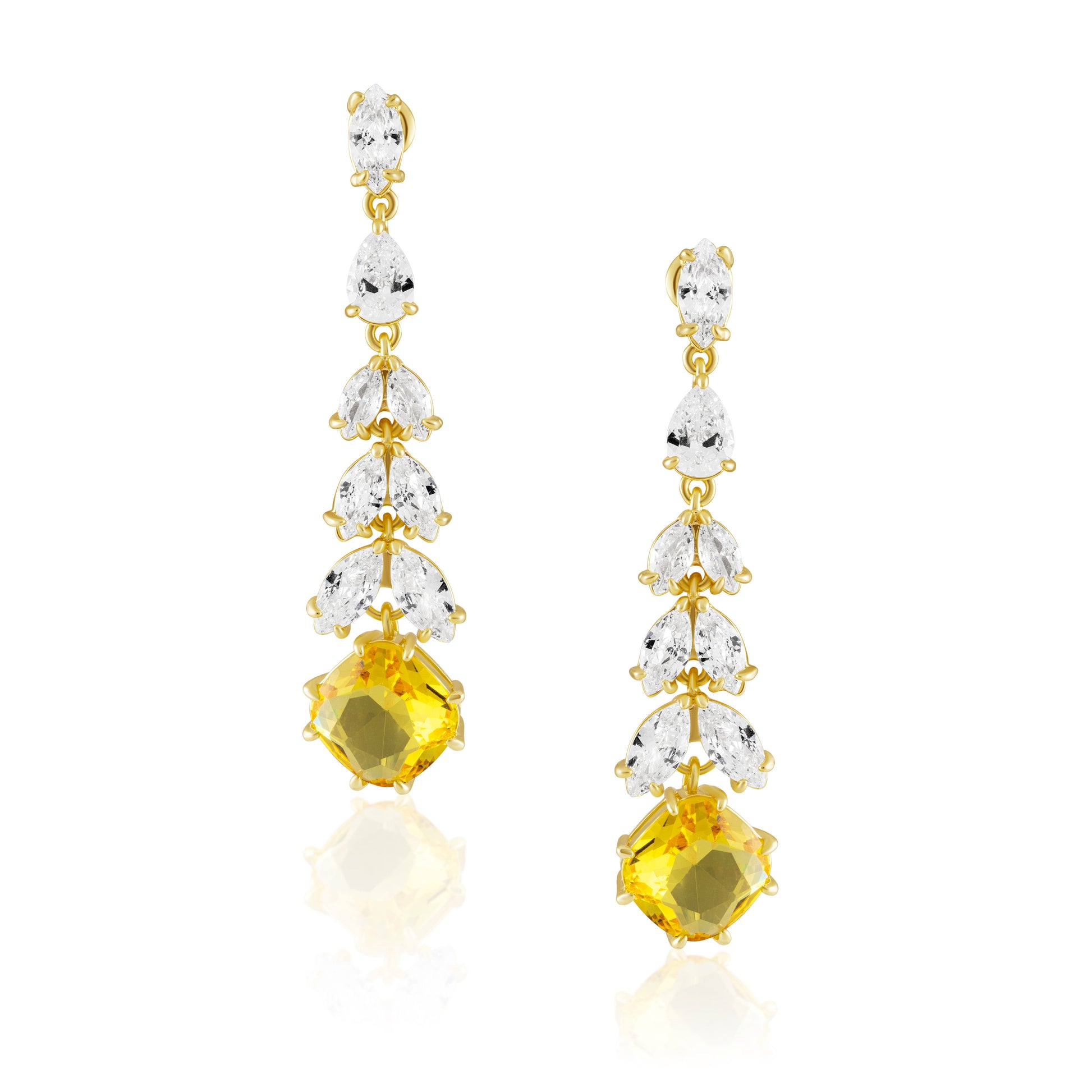 Soleil Cz Drop Earring — Soul Flow Apparel