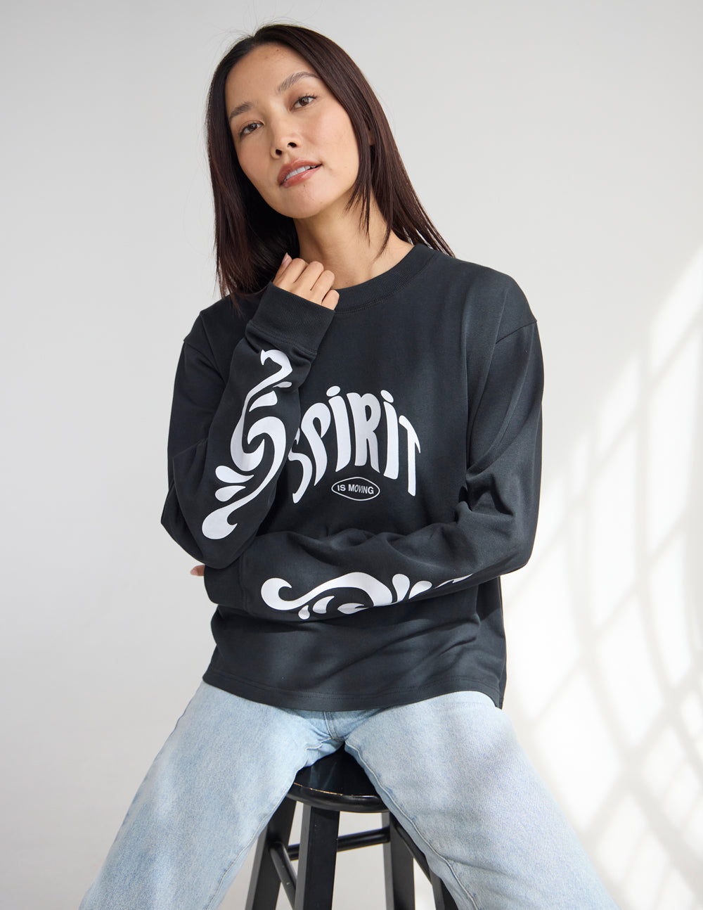 Spirit Is Moving LS Heavyweight Tee – Christian T-Shirt
