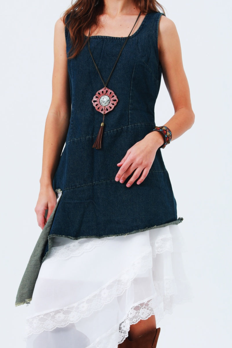 Tribal Circle Pendant Necklace – Leather & Turquoise ☀️ Leto Collection