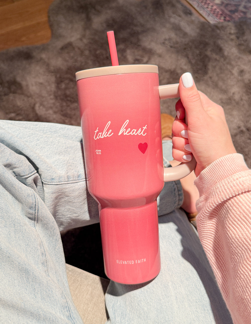Take Heart 40 oz Ascend Tumbler – Christian Tumbler