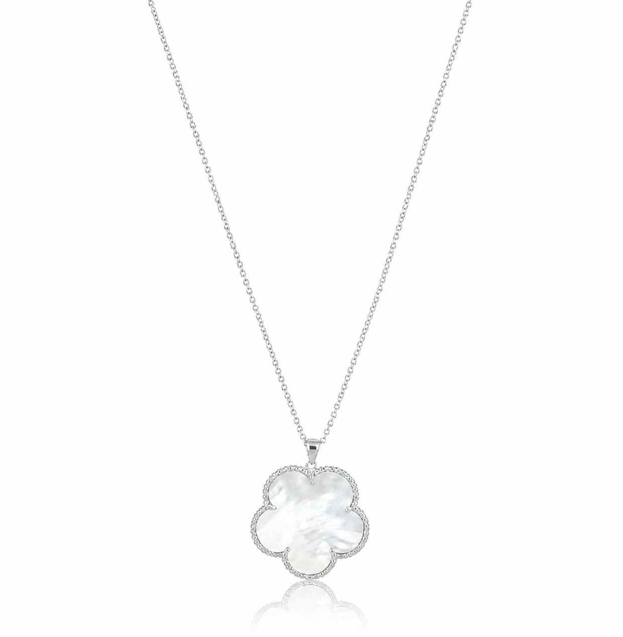 Tara Clover Necklace in silver — Soul Flow Apparel