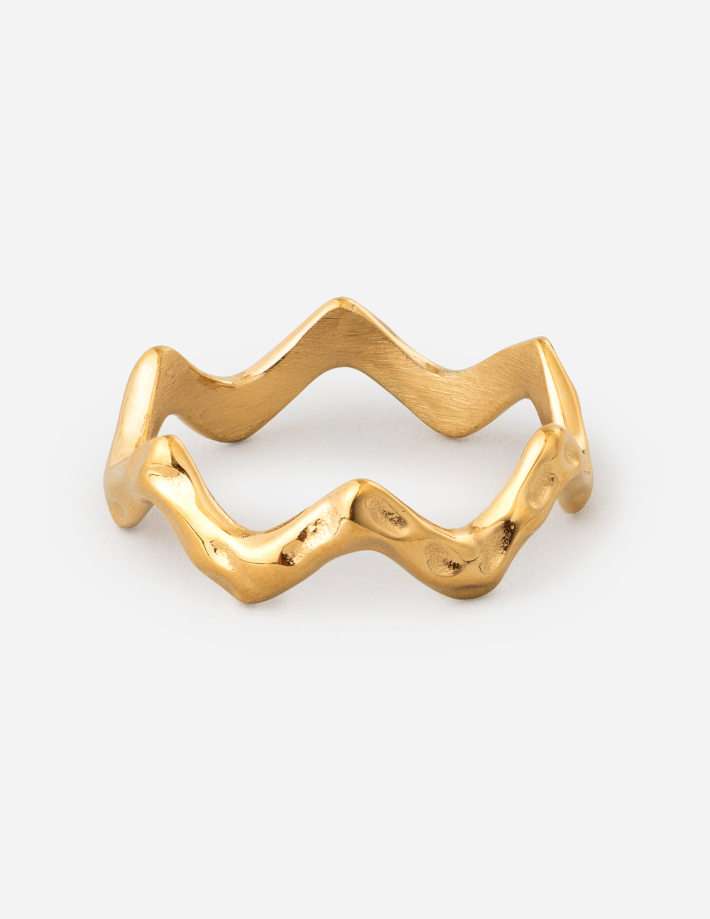 Textured Wavy Ring – Christian Ring
