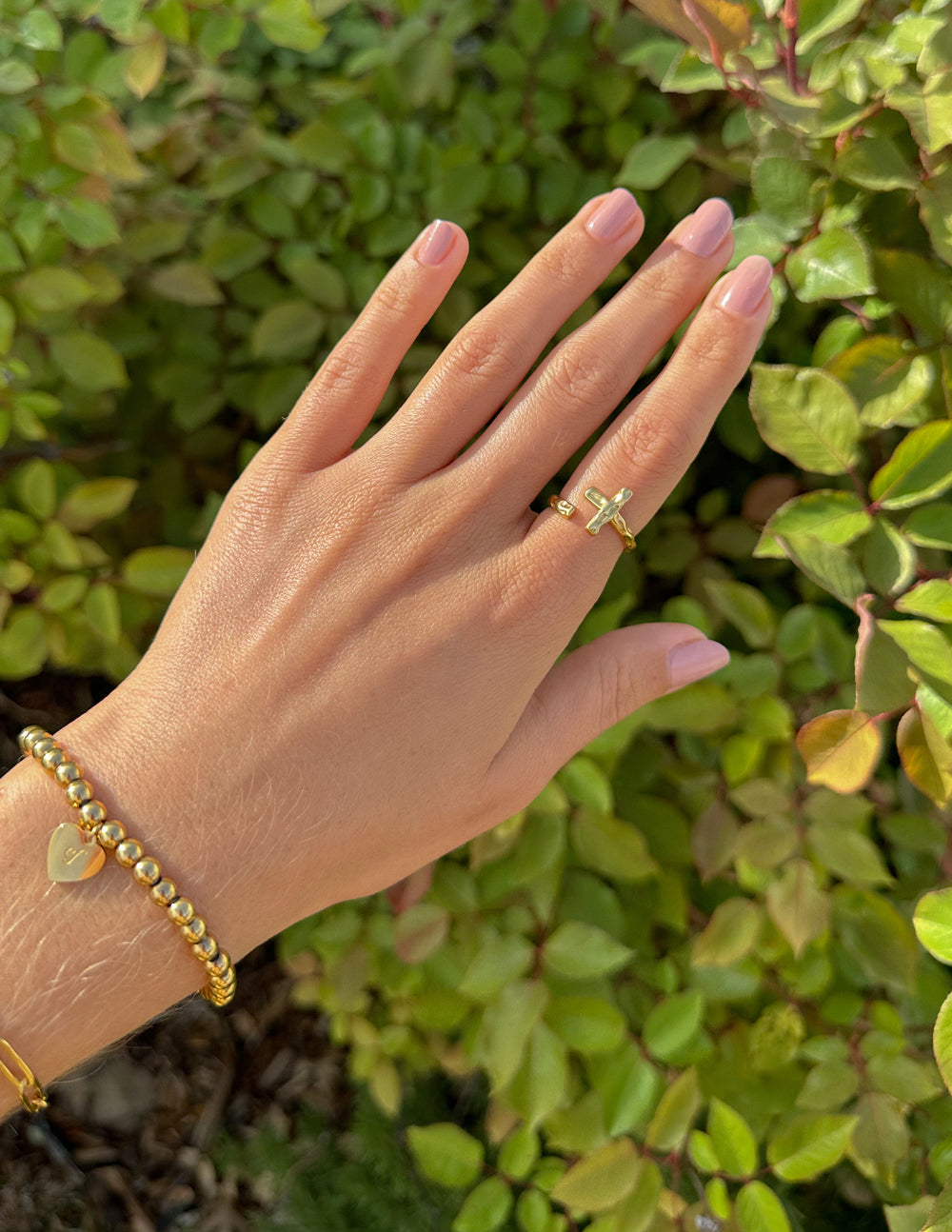 Textured Wrapped Cross Ring – Christian Ring