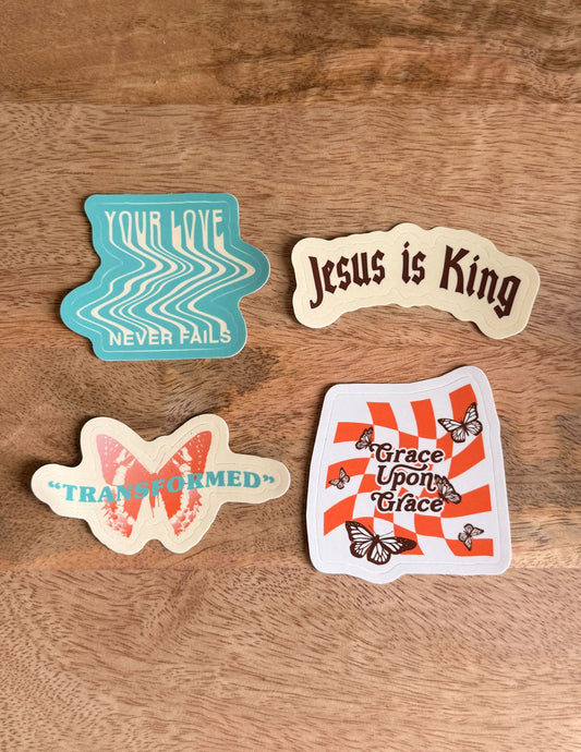 Throwback Sticker Pack – Christian Sticker