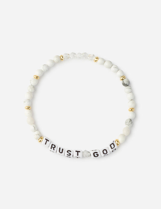 Trust God Letter Bracelet – Christian Letter Bracelet