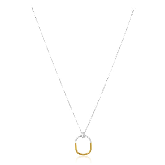 Two Tone Eternity Necklace — Soul Flow Apparel
