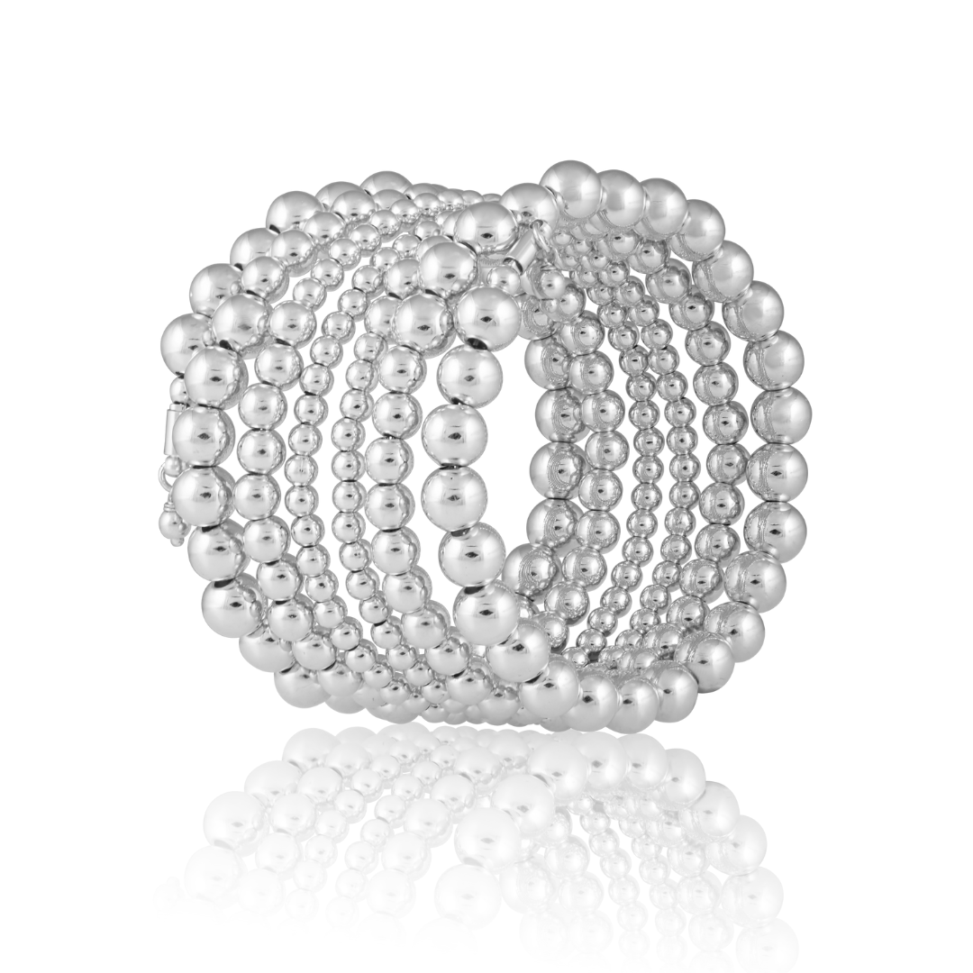 Allison Beaded Wrap Bracelet - 6 Row in design — Soul Flow Apparel
