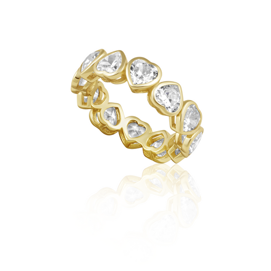 Bezel Heart Ring — Soul Flow Apparel