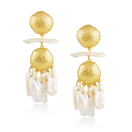 Tillie Pearl Statement Earrings — Soul Flow Apparel