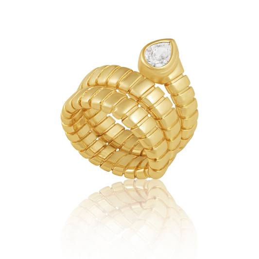 Hollyn Wrap Cz Ring — Soul Flow Apparel