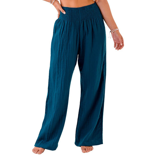 Pacific Wide Leg Cotton Pants, view 19 — Soul Flow Apparel