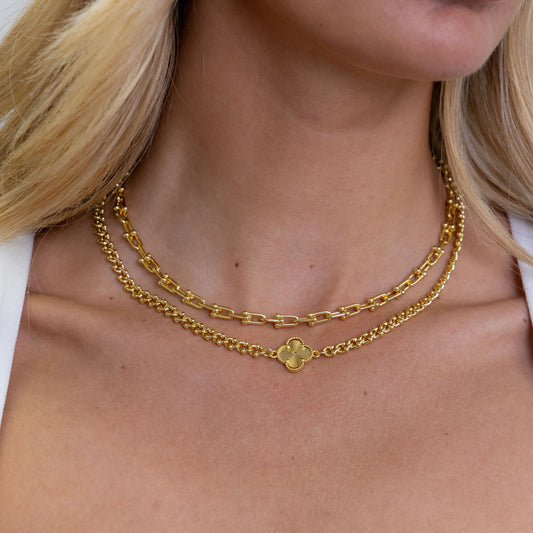 Rosalie Clover Chain Necklace — Soul Flow Apparel