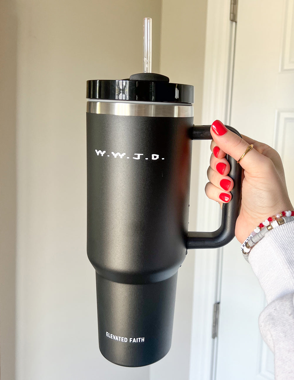 WWJD 40 oz Tumbler – Christian Tumbler
