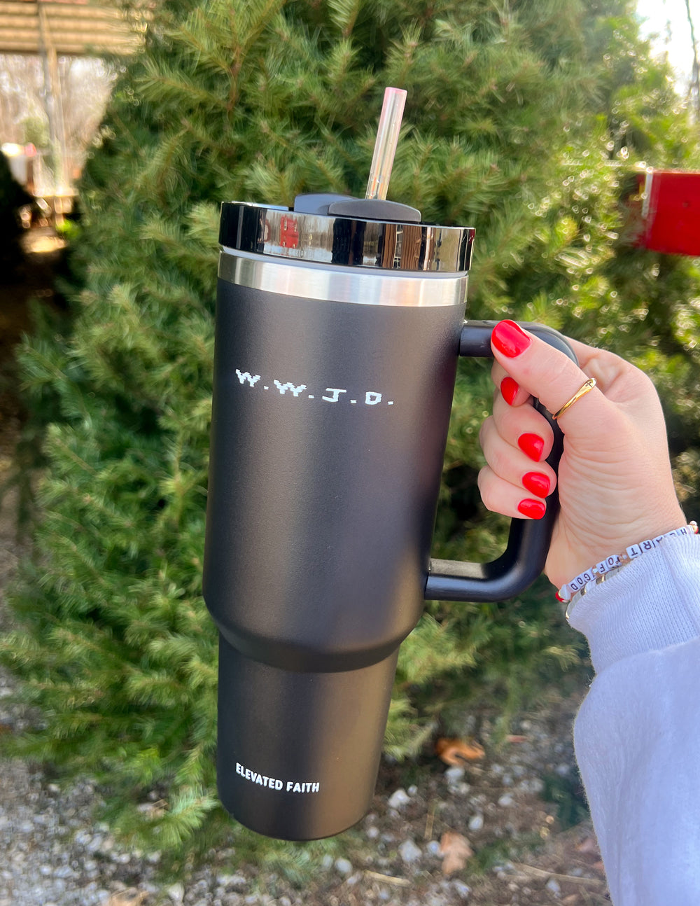 WWJD 40 oz Tumbler – Christian Tumbler