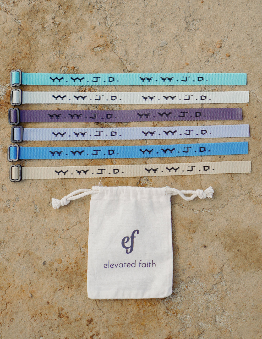 WWJD Surf Bracelet Pack – Christian Wristband