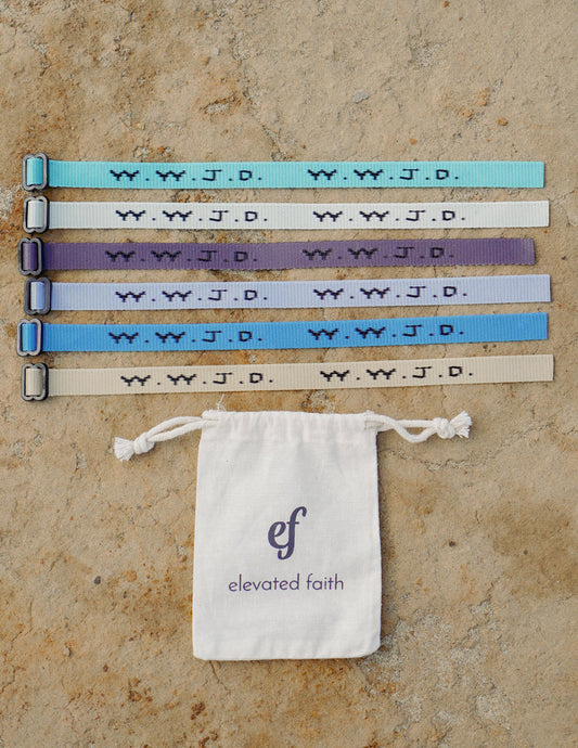 WWJD Surf Bracelet Pack – Christian Wristband