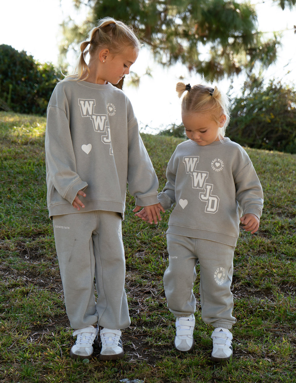 WWJD Varsity Kids Crewneck – Christian Kids Crewneck