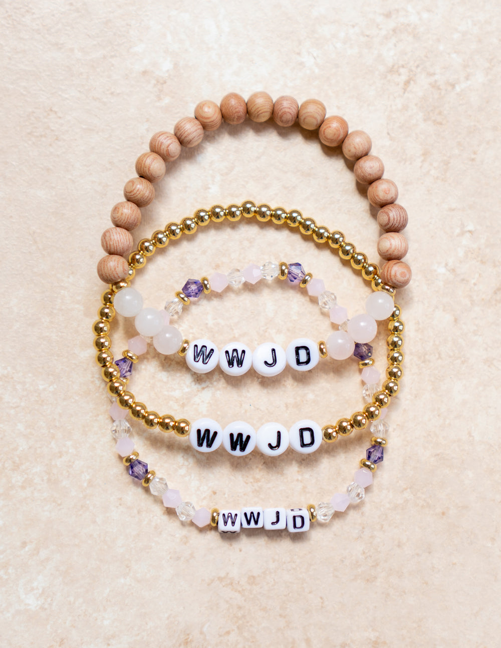 WWJD Letter Bracelet – Christian Letter Bracelet