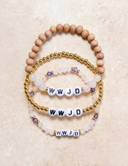 WWJD Letter Bracelet – Christian Letter Bracelet