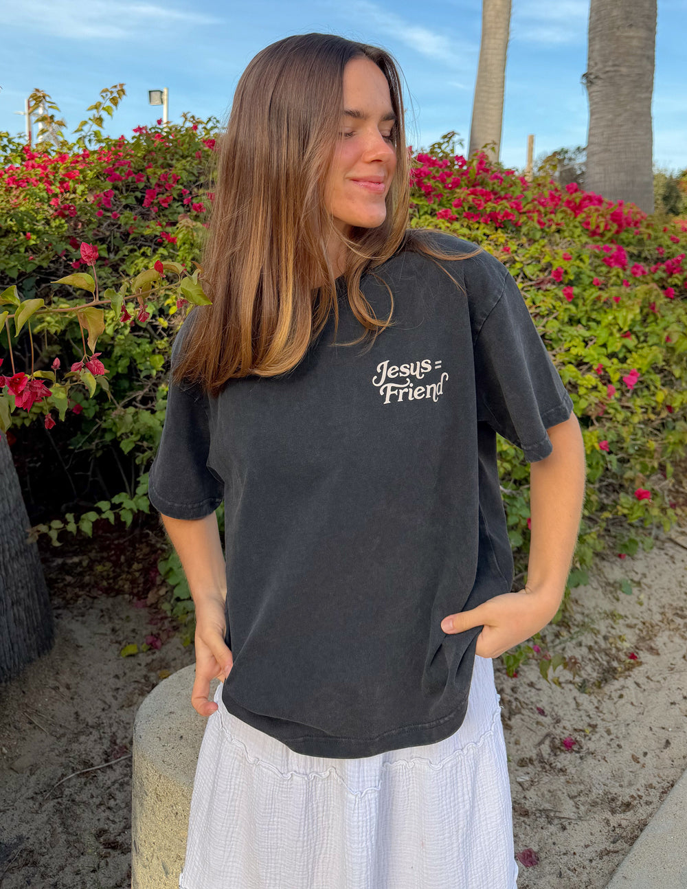 What a Friend in Jesus Heavyweight Tee – Christian T-Shirt