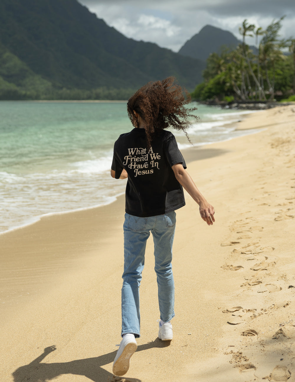What a Friend in Jesus Heavyweight Tee – Christian T-Shirt