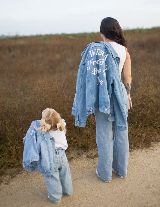What a Friend in Jesus Kids Denim Jacket – Christian Kids Jacket