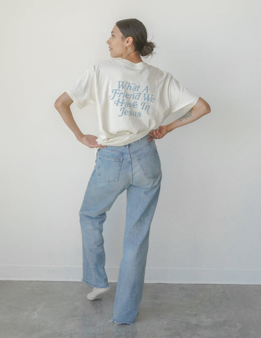 What a Friend in Jesus Unisex Tee – Christian T-Shirt