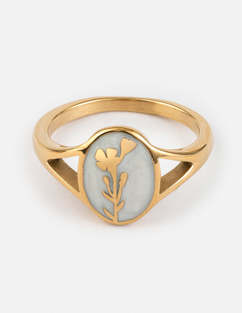 Wildflower Signet Ring – Christian Ring