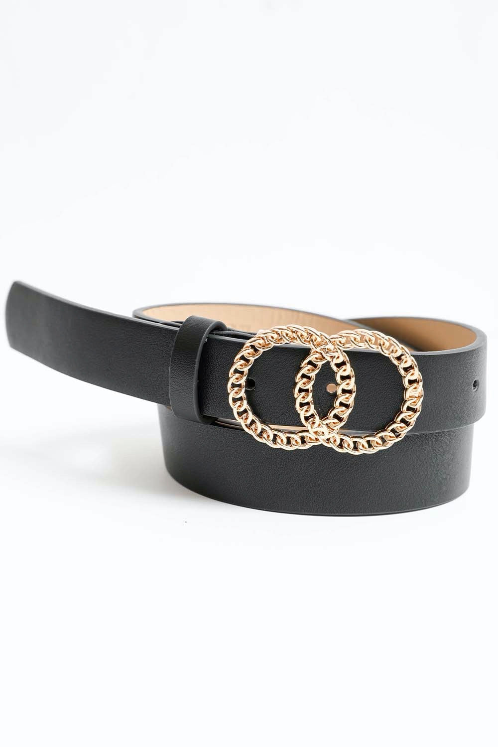 Double Chain Ring Buckle Belt Leto Collection