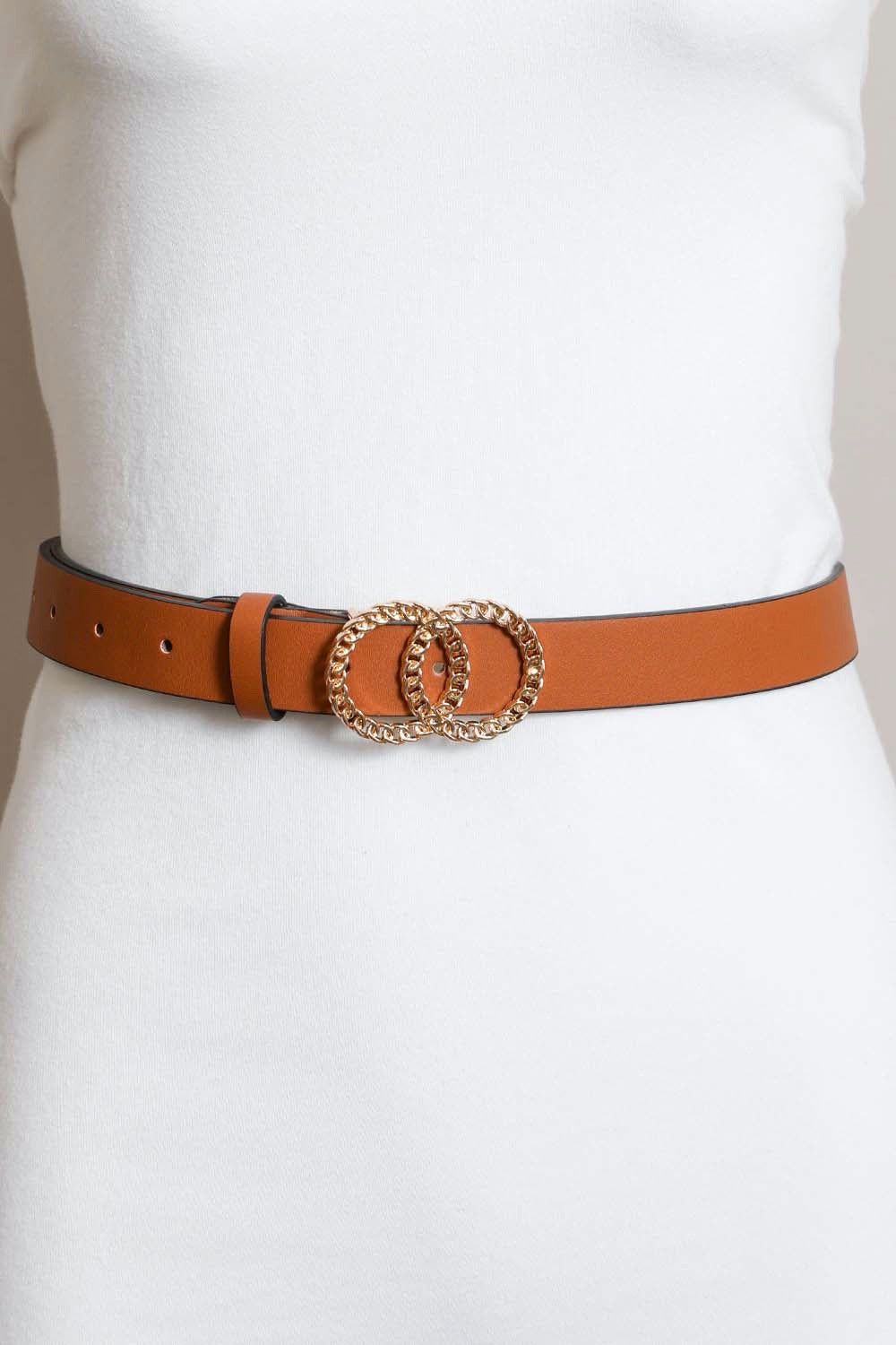 Double Chain Ring Buckle Belt Leto Collection