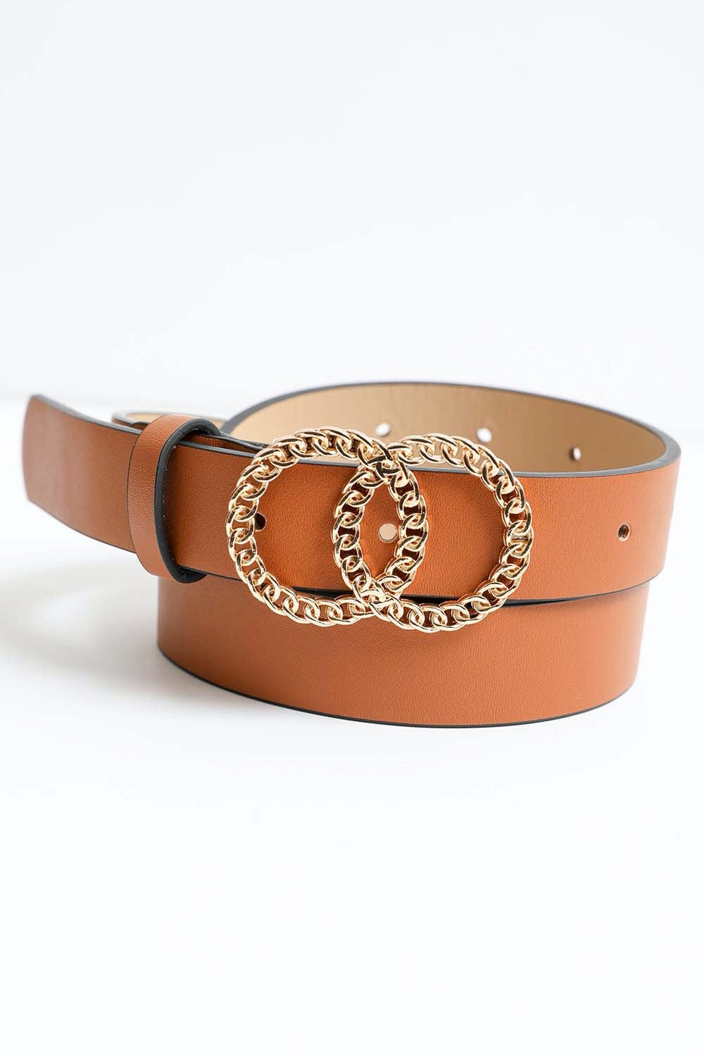 Double Chain Ring Buckle Belt Leto Collection