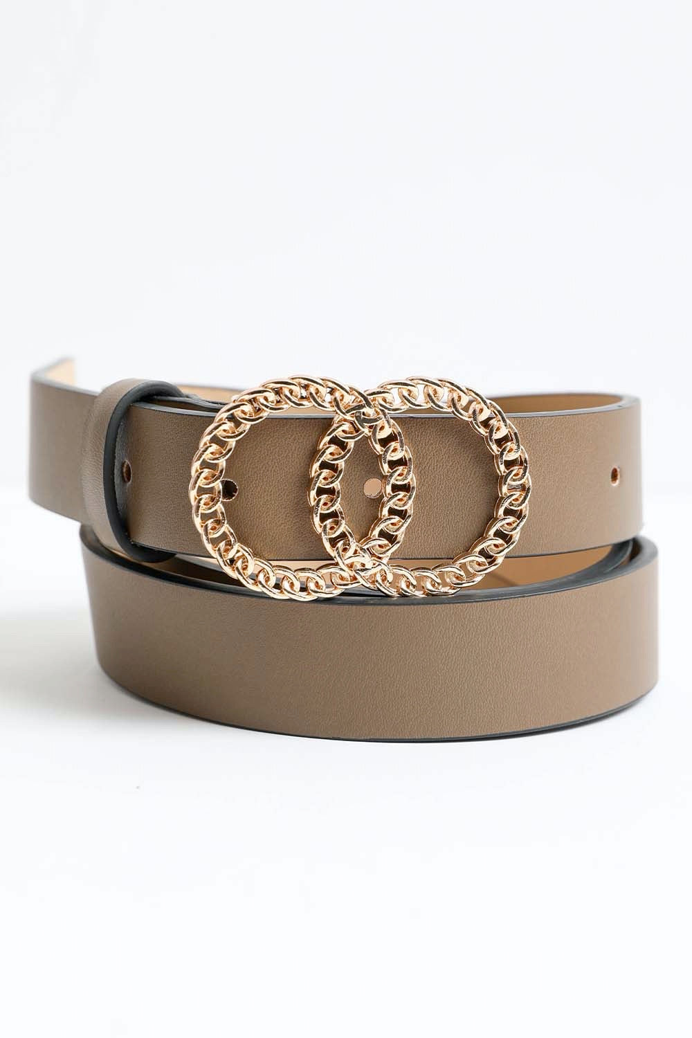 Double Chain Ring Buckle Belt Leto Collection