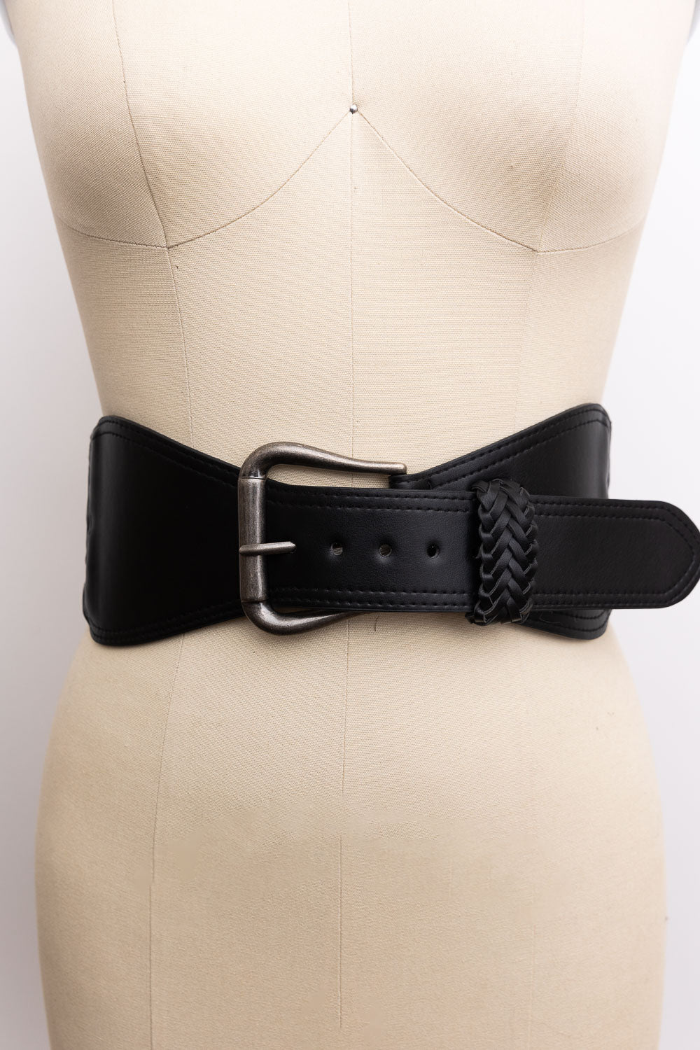 Classic Braided Leather Belt – Wide & Supple Strap Leto Collection