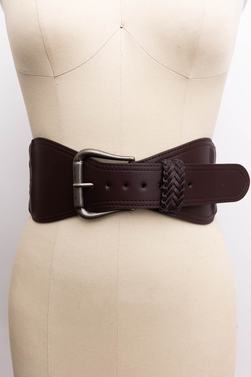 Classic Braided Leather Belt – Wide & Supple Strap Leto Collection