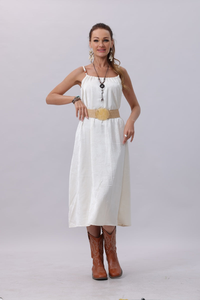 Resort Eco Chic Woven Belt with Buckle Boho Clothing and Accessories