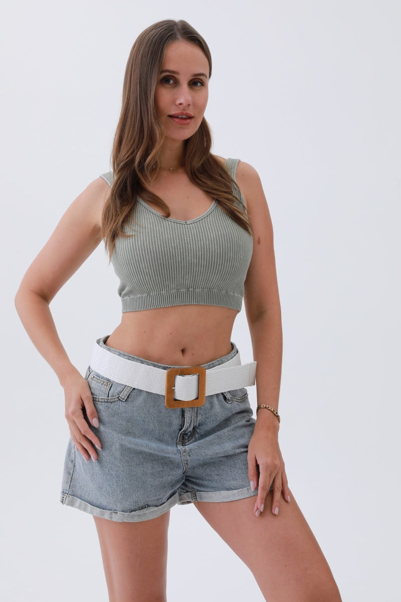 The Nature Woven Raffia Belt – Square Buckle, Earthy Elegance 🌿✨ Leto Collection