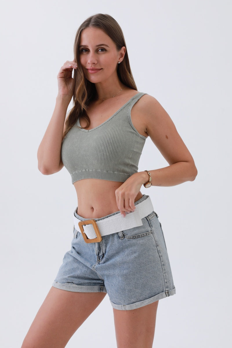 The Nature Woven Raffia Belt – Square Buckle, Earthy Elegance 🌿✨ Leto Collection