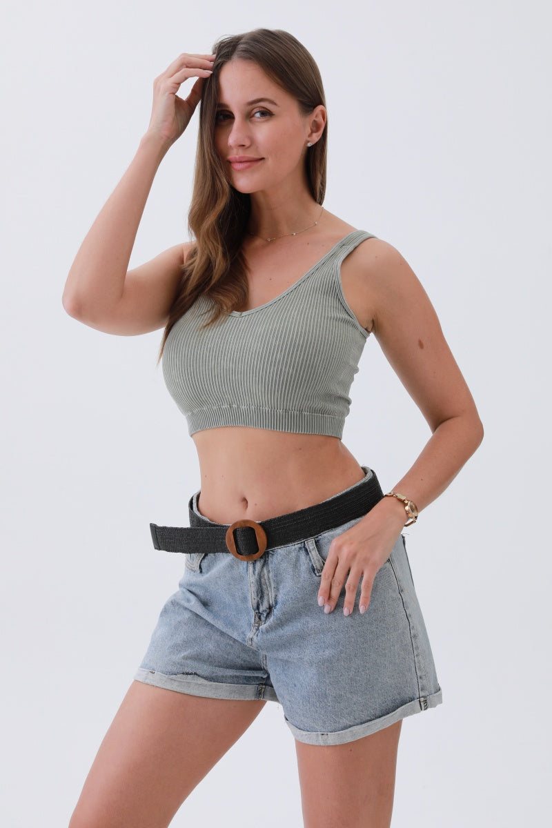 Minimalist Boho Raffia Belt – Chic Round Buckle for Effortless Style 🌾🌟 Leto Collection